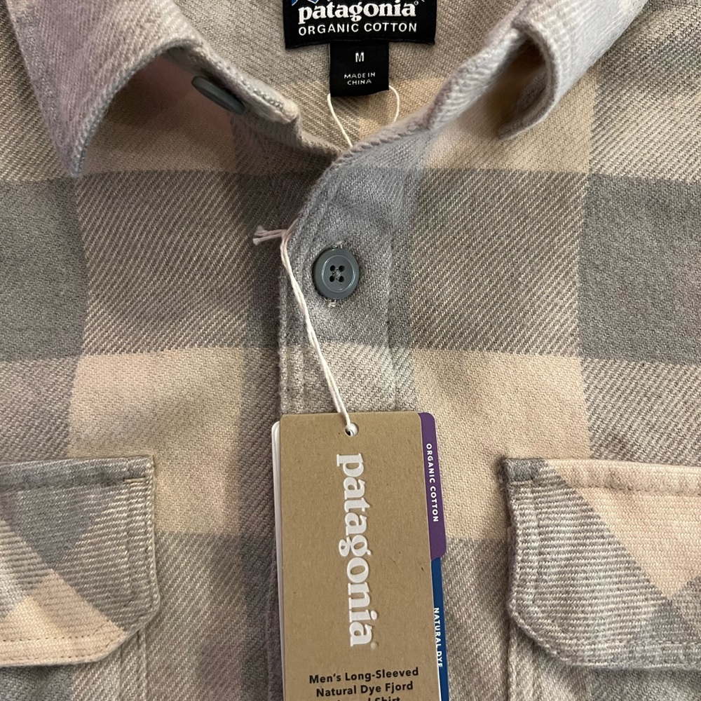 Patagonia NWT Natural Dye Fjord Flannel Shirt